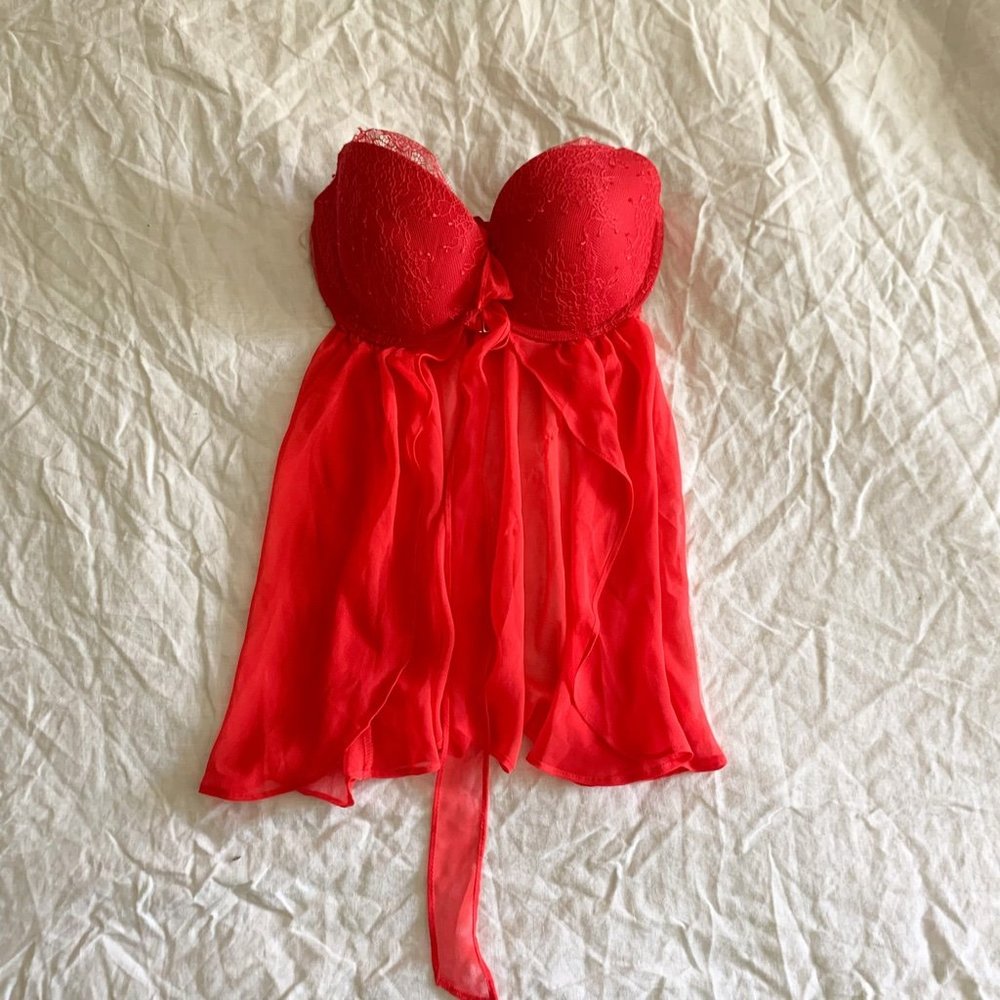 NWT Victoria's Secret Red Lace Lingerie